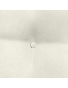 Cuscino per Schiena Crema 60 x 24 x 50 cm Velluto 2