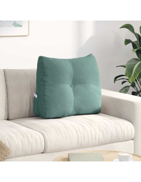 Cuscino per Schiena Verde Mare 60 x 24 x 50 cm Velluto
