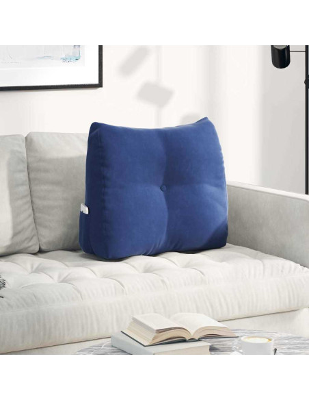 Cuscino per Schiena Blu Polizia 60 x 24 x 50 cm Velluto