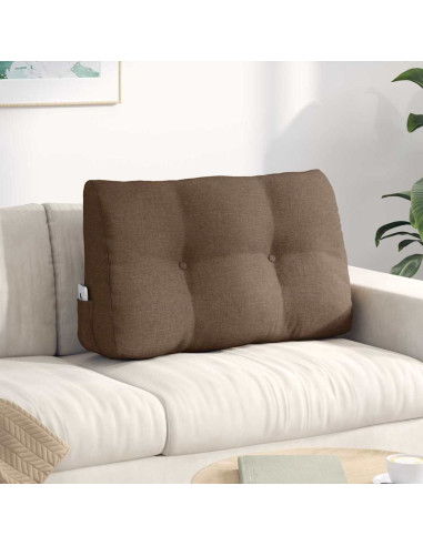Cuscino per Schiena Marrone 80 x 24 x 50 cm Tessuto