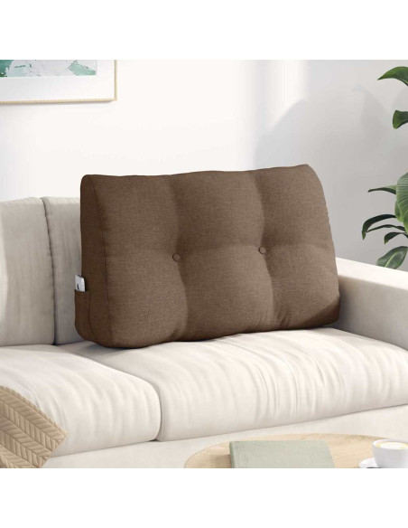 Cuscino per Schiena Marrone 80 x 24 x 50 cm Tessuto