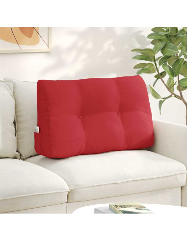 Cuscino per Schiena Rosso 80 x 24 x 50 cm Tessuto
