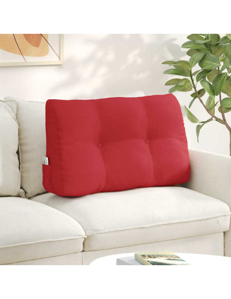 Cuscino per Schiena Rosso 80 x 24 x 50 cm Tessuto