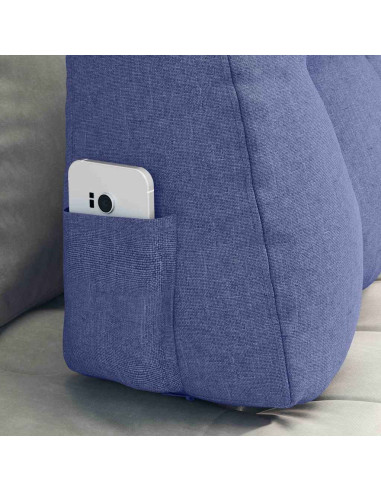 Cuscino per Schiena Blu jeans 80 x 24 x 50 cm Tessuto