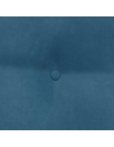 Cuscino per Schiena Blu 80 x 24 x 50 cm Velluto