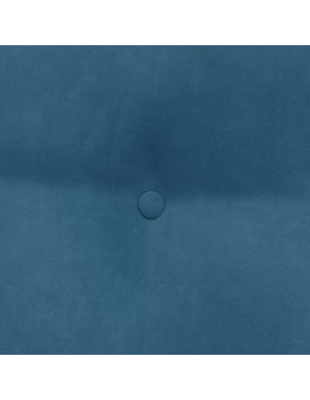 Cuscino per Schiena Blu 80 x 24 x 50 cm Velluto