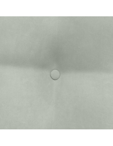 Cuscino per Schiena Grigio chiaro 80 x 24 x 50 cm Velluto