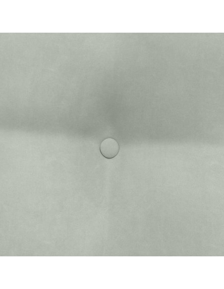 Cuscino per Schiena Grigio chiaro 80 x 24 x 50 cm Velluto