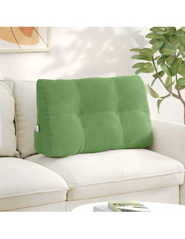 Cuscino per Schiena Verde chiaro 80 x 24 x 50 cm Velluto