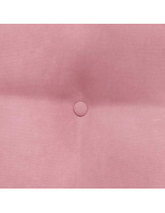 Cuscino per Schiena Rosa 80 x 24 x 50 cm Velluto 2