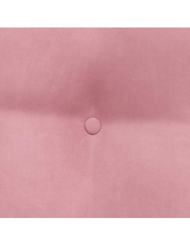 Cuscino per Schiena Rosa 80 x 24 x 50 cm Velluto