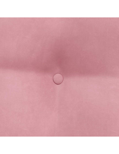 Cuscino per Schiena Rosa 80 x 24 x 50 cm Velluto