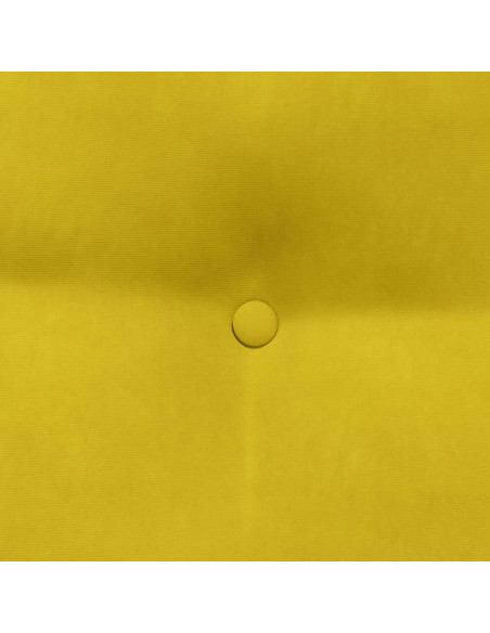 Cuscino per Schiena Giallo 80 x 24 x 50 cm Velluto