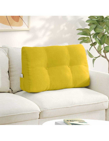 Cuscino per Schiena Giallo 80 x 24 x 50 cm Velluto