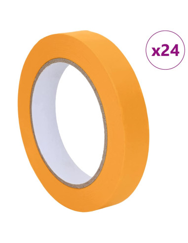 Nastri Adesivi per Pittori 24 pcs Giallo 19mm x 50m Carta