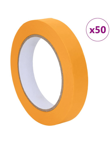 Nastri Adesivi per Pittori 50 pcs Giallo 19mm x 50m Carta