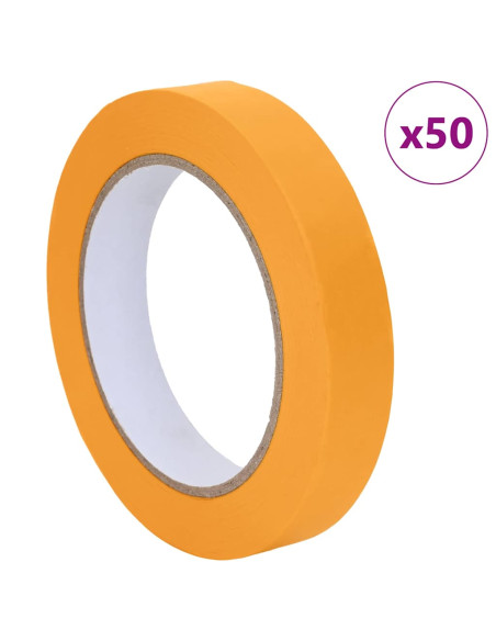 Nastri Adesivi per Pittori 50 pcs Giallo 19mm x 50m Carta