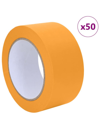 Nastri Adesivi per Pittori 50 pcs Giallo 50mm x 50m Carta