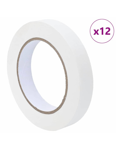 Nastri Adesivi per Pittori 12 pcs Bianco 19mm x 50m Carta