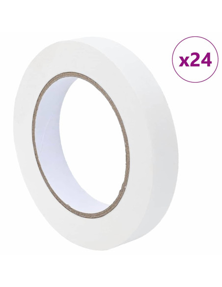 Nastri Adesivi per Pittori 24 pcs Bianco 19mm x 50m Carta