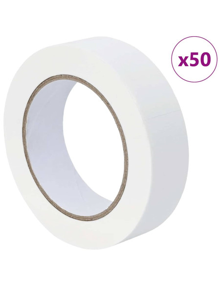 Nastri Adesivi per Pittori 50 pcs Bianco 30mm x 50m Carta