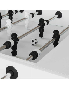 Calcio da Tavolo 12 pcs Bianco e Nero 3.6 x 3.6 cm 2