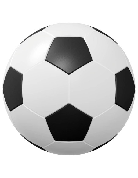 Calcio da Tavolo 12 pcs Bianco e Nero 3.6 x 3.6 cm