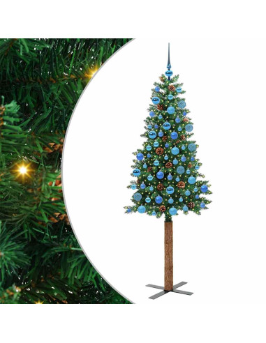 Albero di Natale snodato con 300 LED con supporto Verde 180 cm