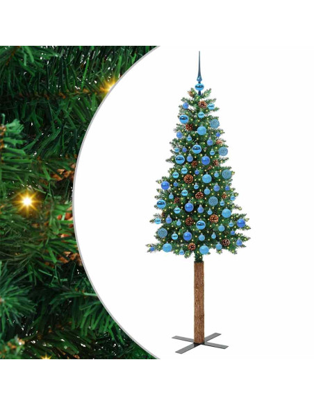 Albero di Natale snodato con 300 LED con supporto Verde 180 cm