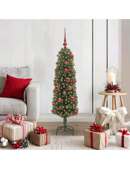 Albero di Natale artificiale con 150 LED Verde 120 cm