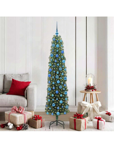 Albero di Natale artificiale con 300 LED Verde 180 cm