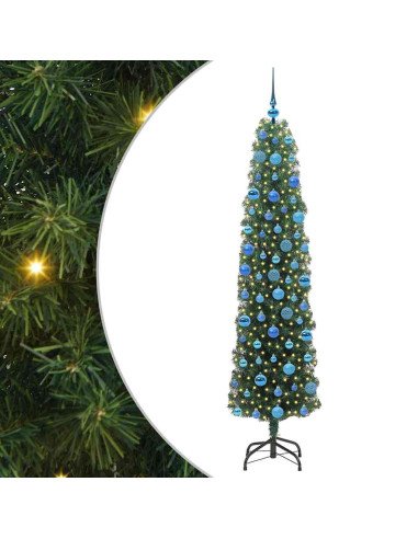 Albero di Natale artificiale con 300 LED Verde 180 cm