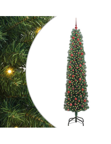 Albero di Natale artificiale con 300 LED Verde 240 cm