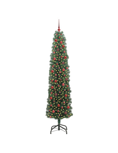 Albero di Natale artificiale con 300 LED Verde 240 cm