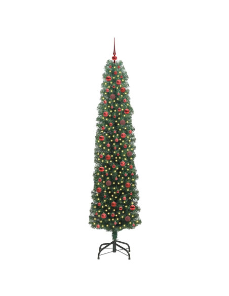 Albero di Natale artificiale con 300 LED Verde 240 cm