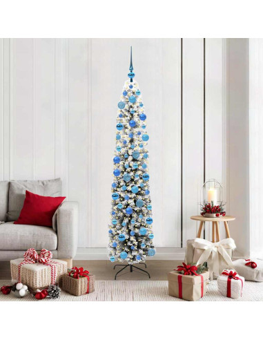 Albero di Natale artificiale con 300 LED Verde 180 cm