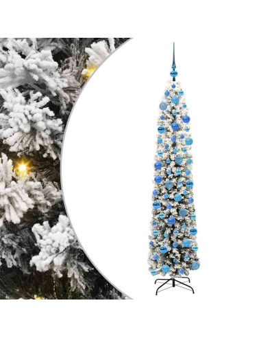 Albero di Natale artificiale con 300 LED Verde 180 cm