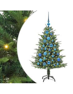 Albero di Natale Artificiale Pre-illuminato con Set di Palline 2