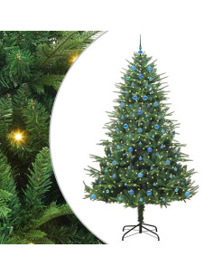 Albero di Natale Artificiale Pre-illuminato con Set di Palline 2