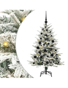 Albero di Natale Artificiale Pre-illuminato con Set di Palline 2