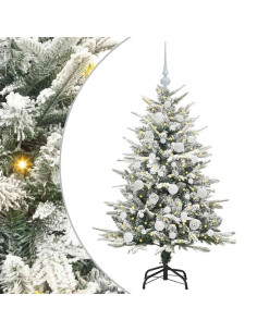 Albero di Natale Artificiale Pre-illuminato con Set di Palline 2