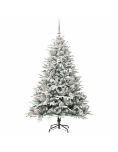 Albero di Natale artificiale pre-illuminato con set di palline 2