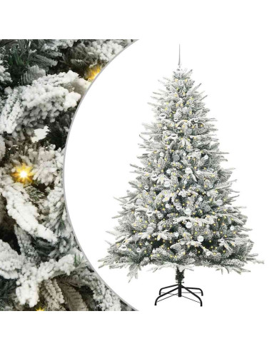 Albero di Natale artificiale preilluminato con set di palline