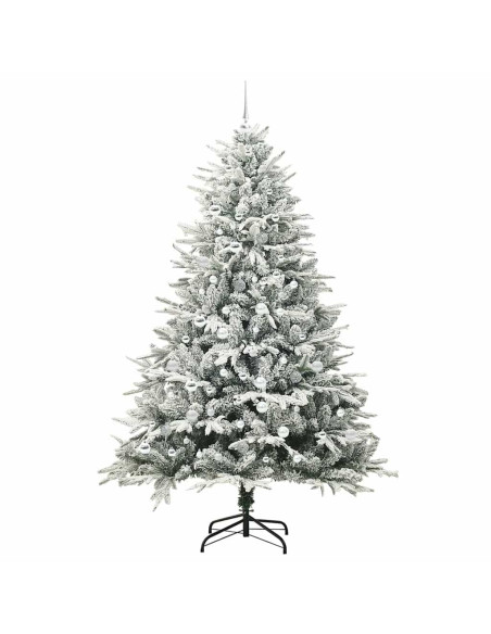 Albero di Natale artificiale preilluminato con set di palline