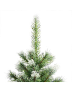 Albero di Natale artificiale a cerniera con neve fioccata 2