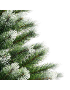 Albero di Natale artificiale a cerniera con neve fioccata 2