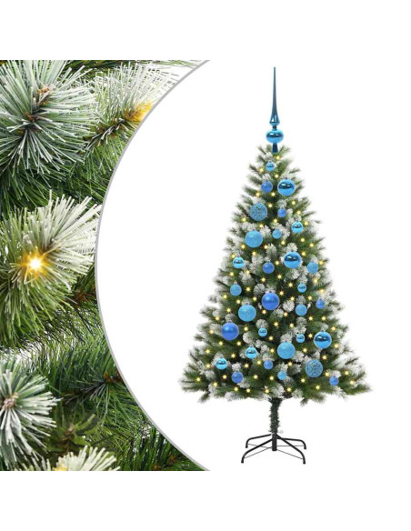 Albero di Natale artificiale a cerniera con neve fioccata