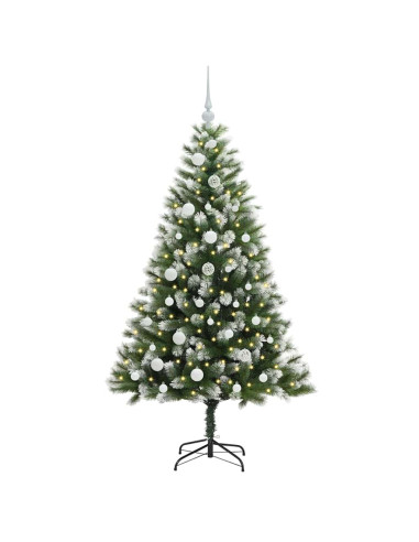 Albero di Natale artificiale a cerniera con neve fioccata