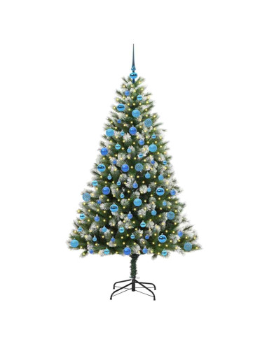 Albero di Natale artificiale a cerniera con neve fioccata