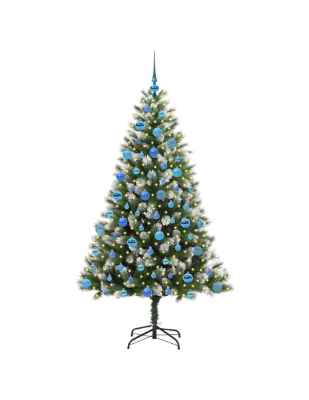 Albero di Natale artificiale a cerniera con neve fioccata